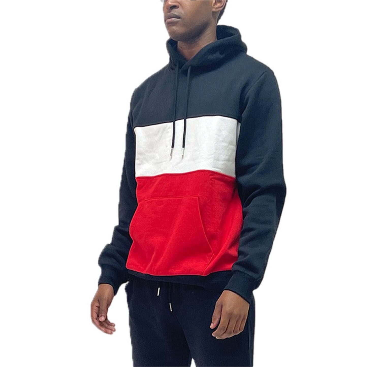 Color Block Pullover Hoodie