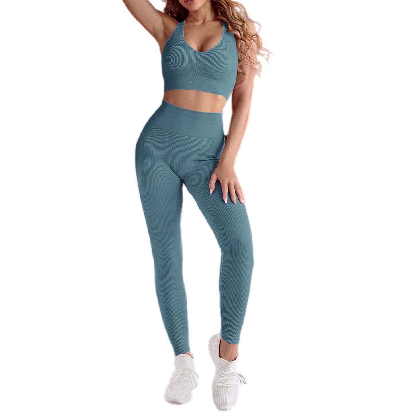 Seamless Ribbed Activewear Set