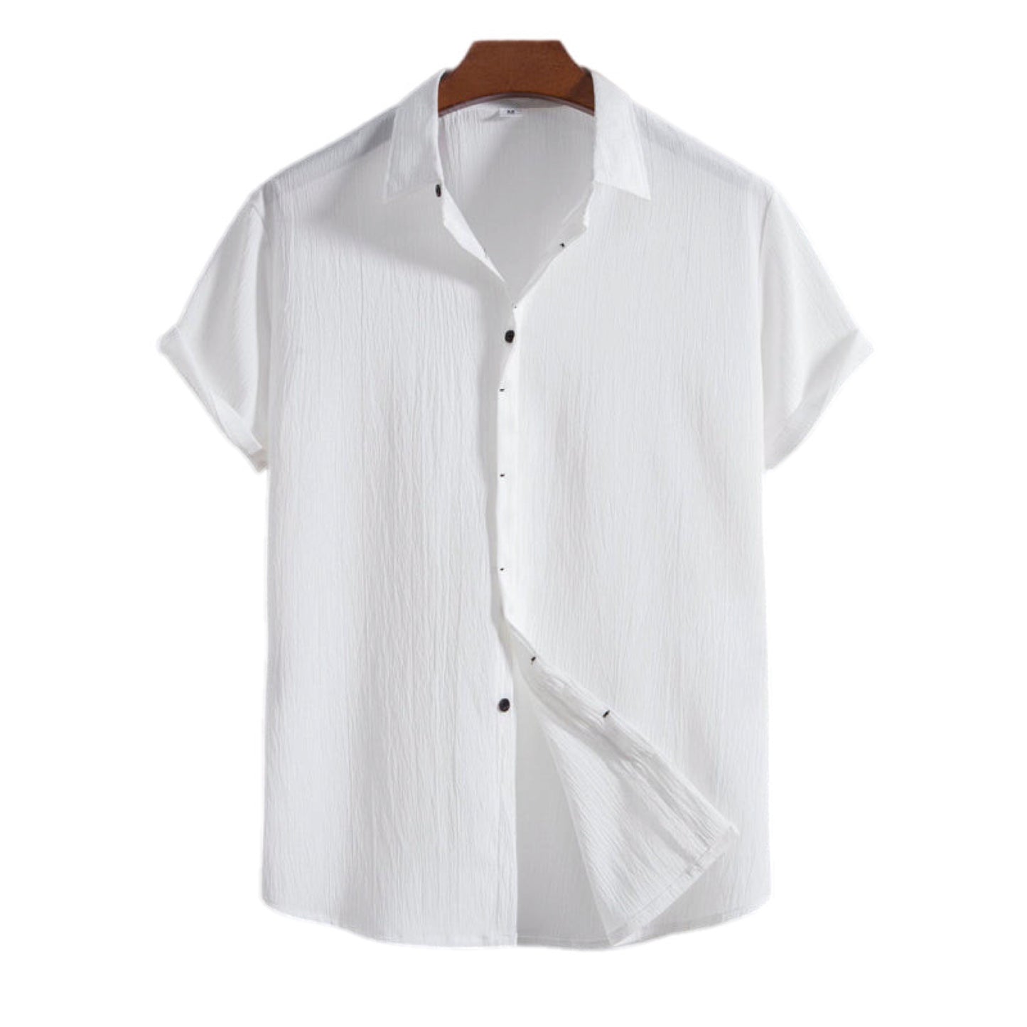 Loose Short Sleeve Button Up Shirt