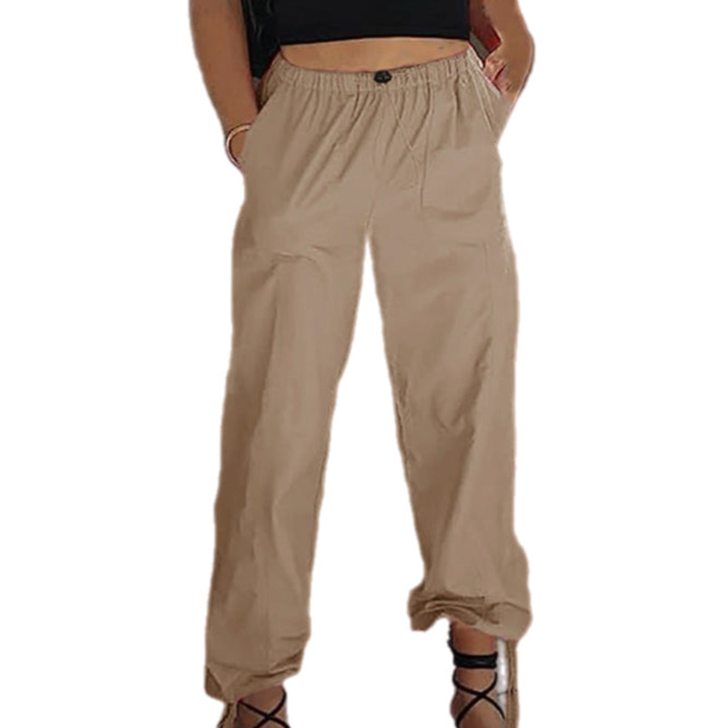 Elastic Waist Loose Pants