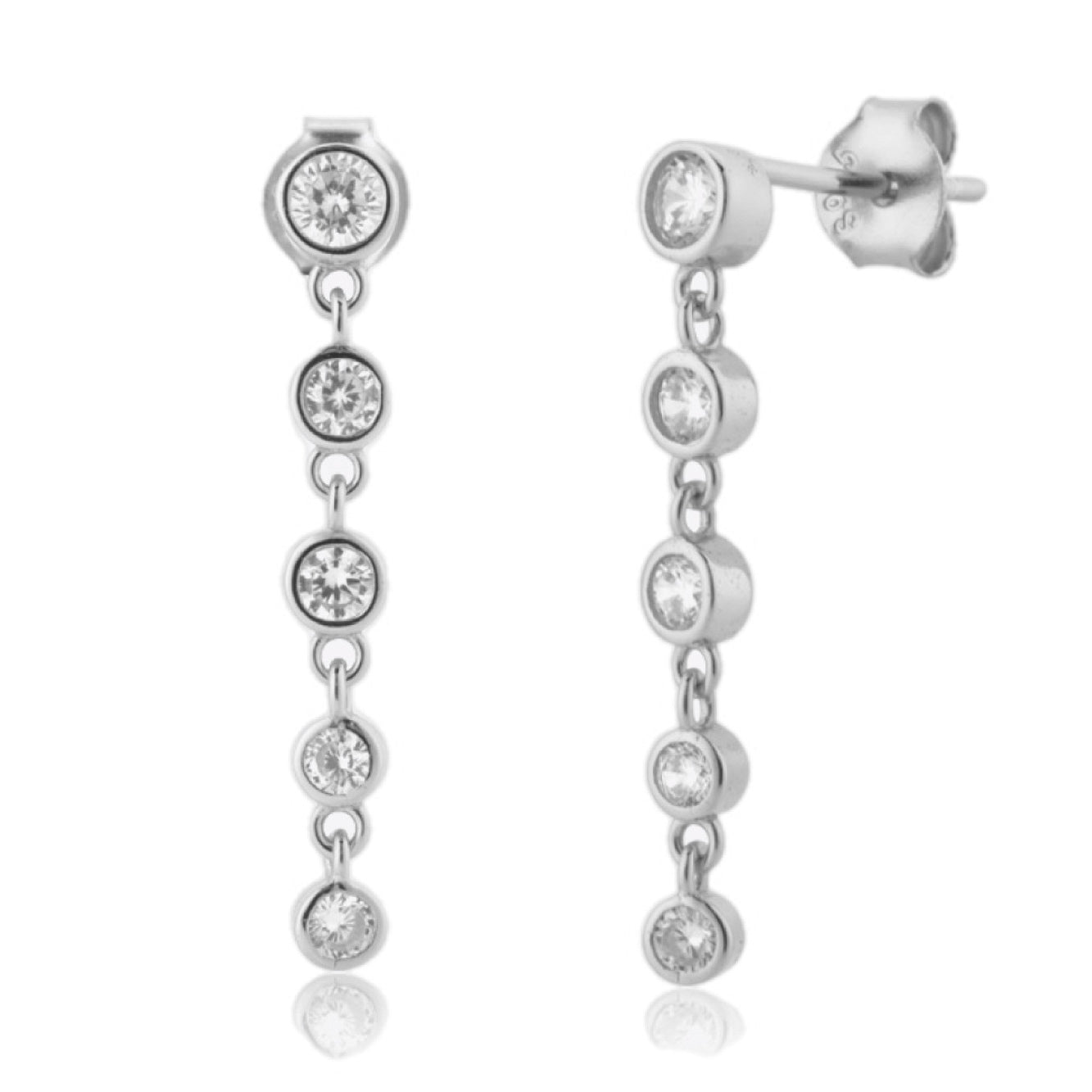 Elegant Cascading Gem Earrings