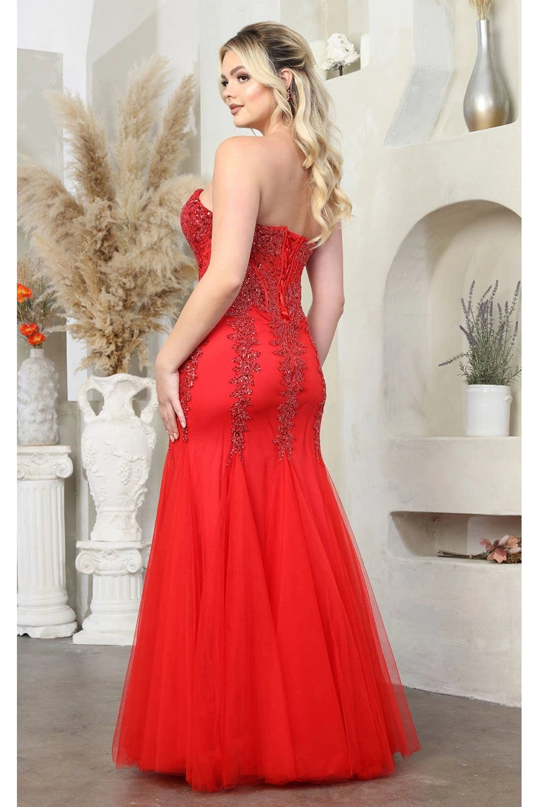 Corset Mermaid Strapless Special Occasion Gown