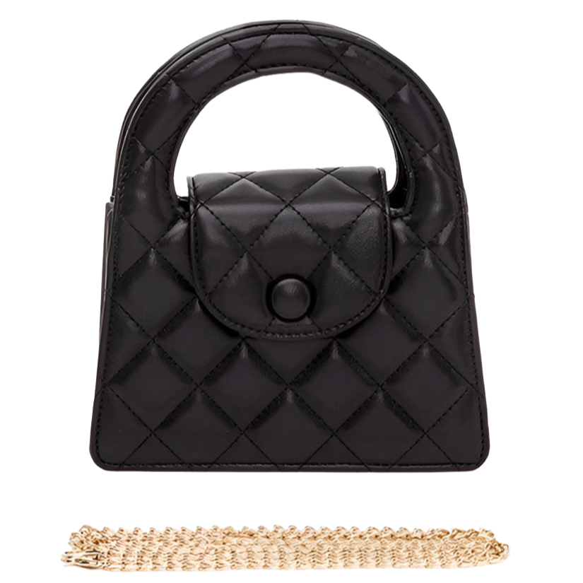 Convertible Quilted Clutch  Bag