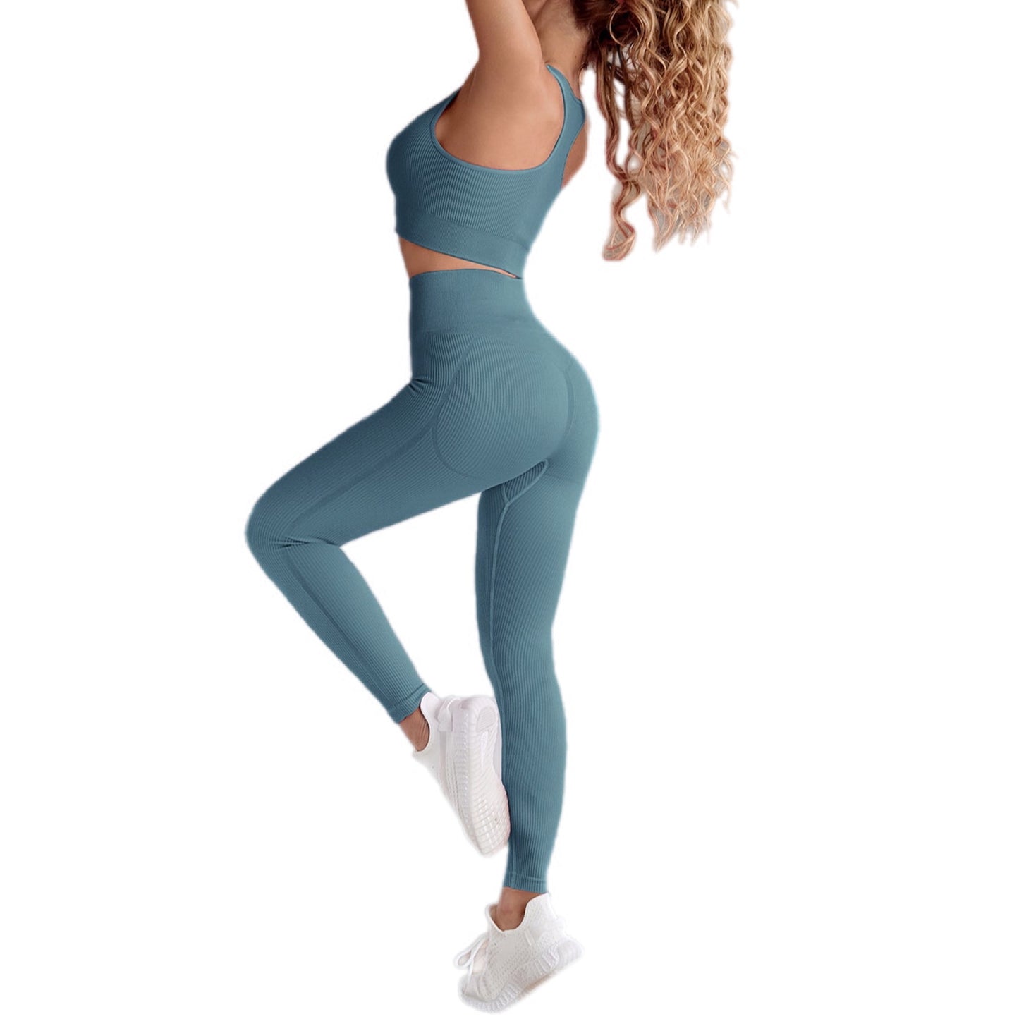 Seamless Ribbed Activewear Set