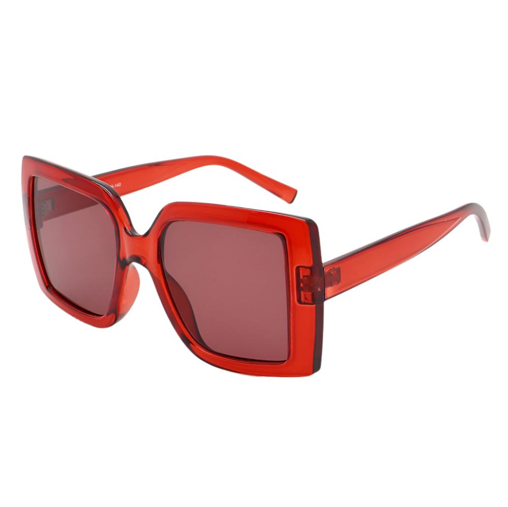 Red Lens Square Sunglasses