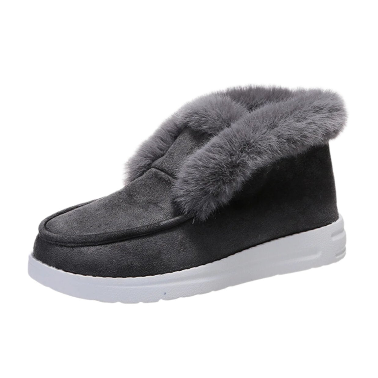 Furry Suede Snow Boots