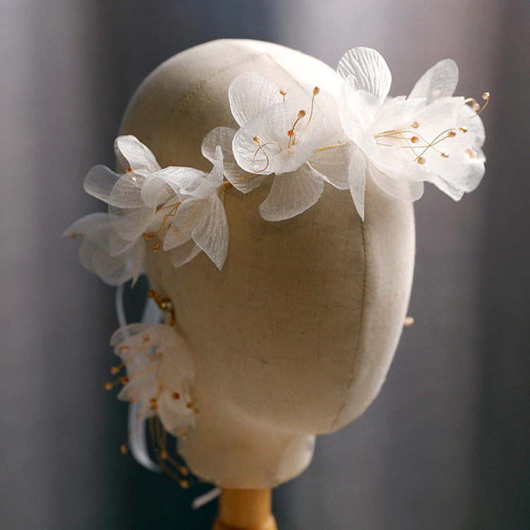 White Floral Headband