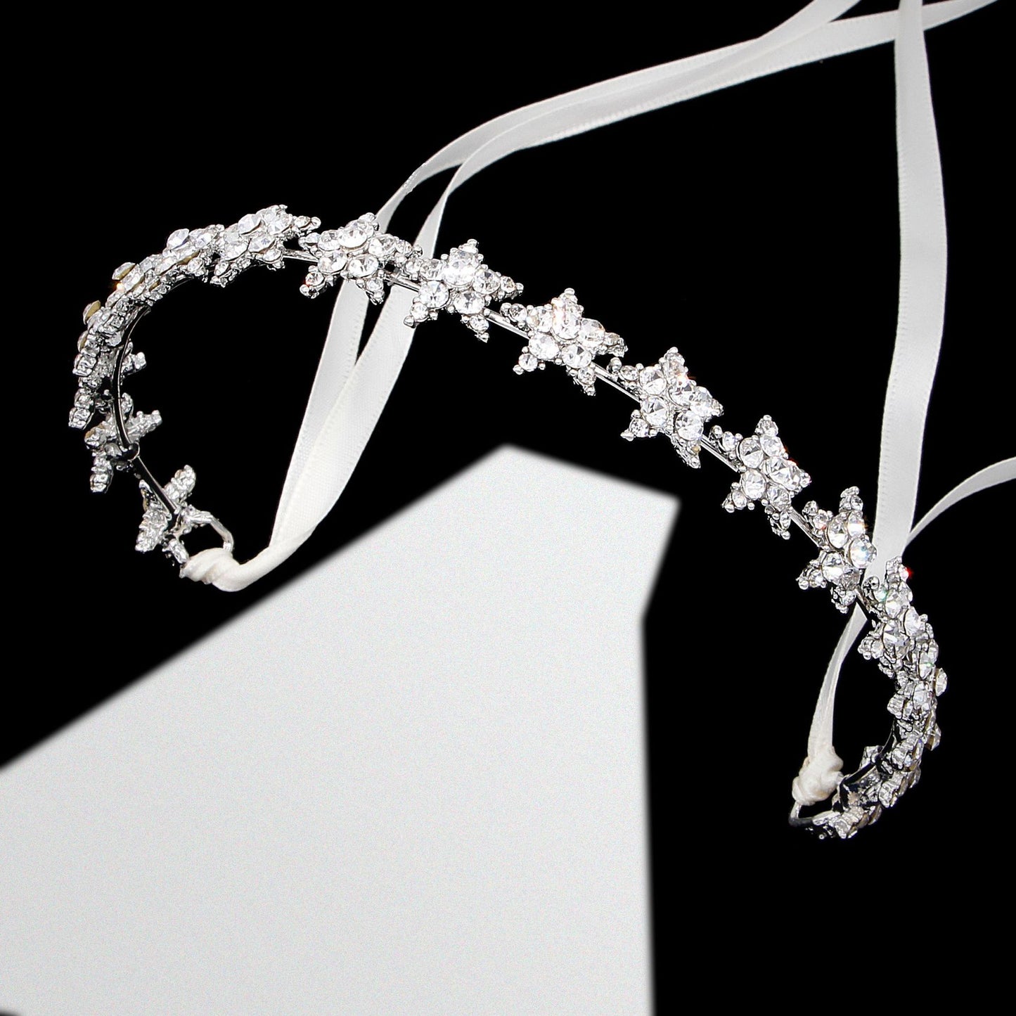 Silver Star Rhinestone Headband