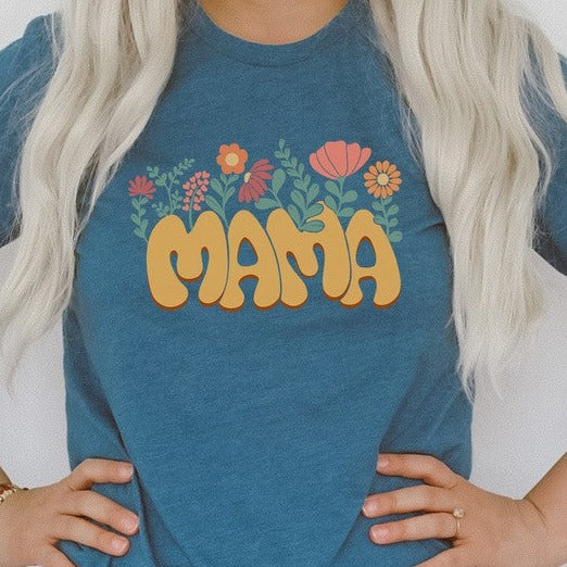 Mama Flower Garden Spring Time Graphic Tee