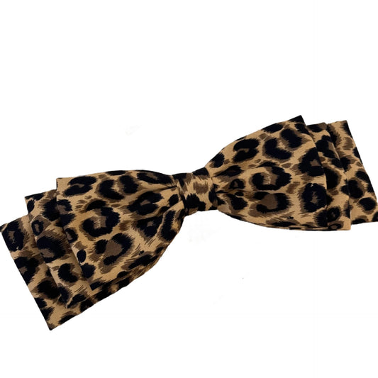 2 Piece Leopard Bow Hair Clip