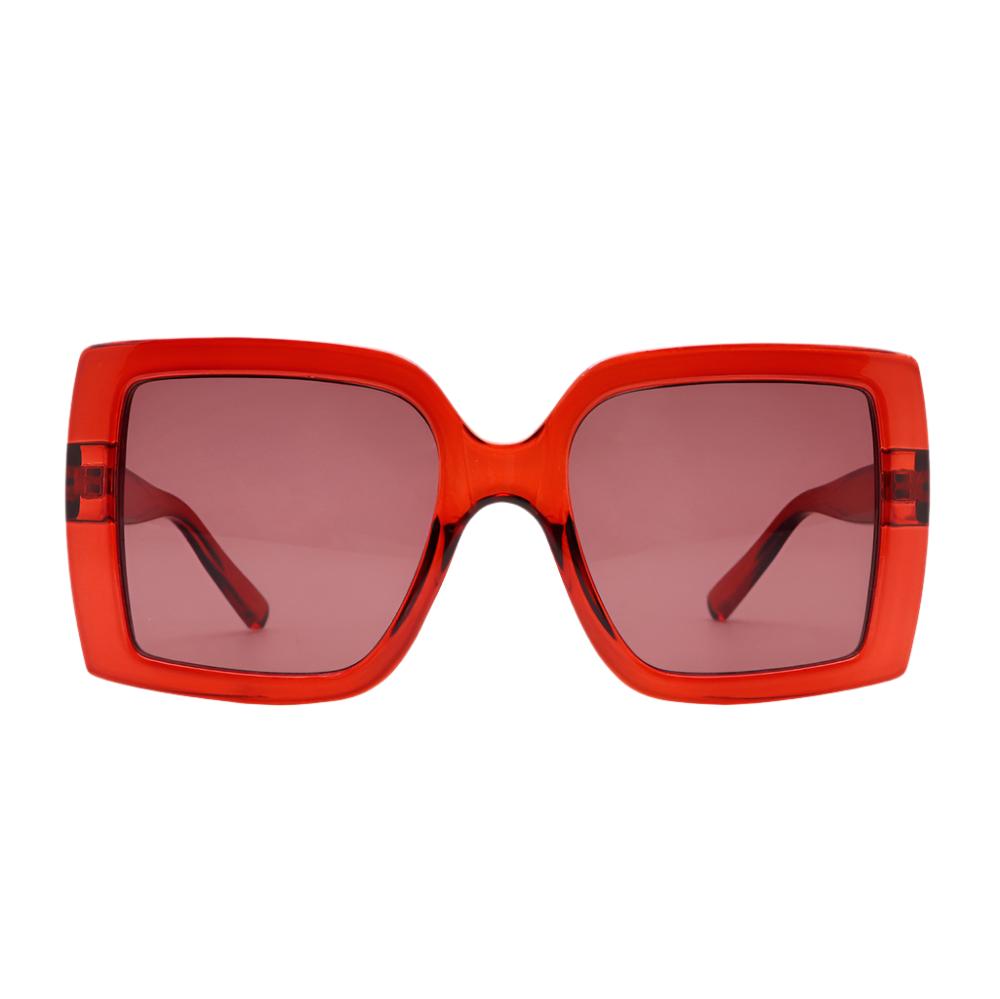 Red Lens Square Sunglasses