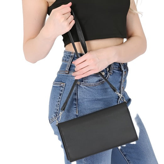 Vegan Leather Envelope Bag