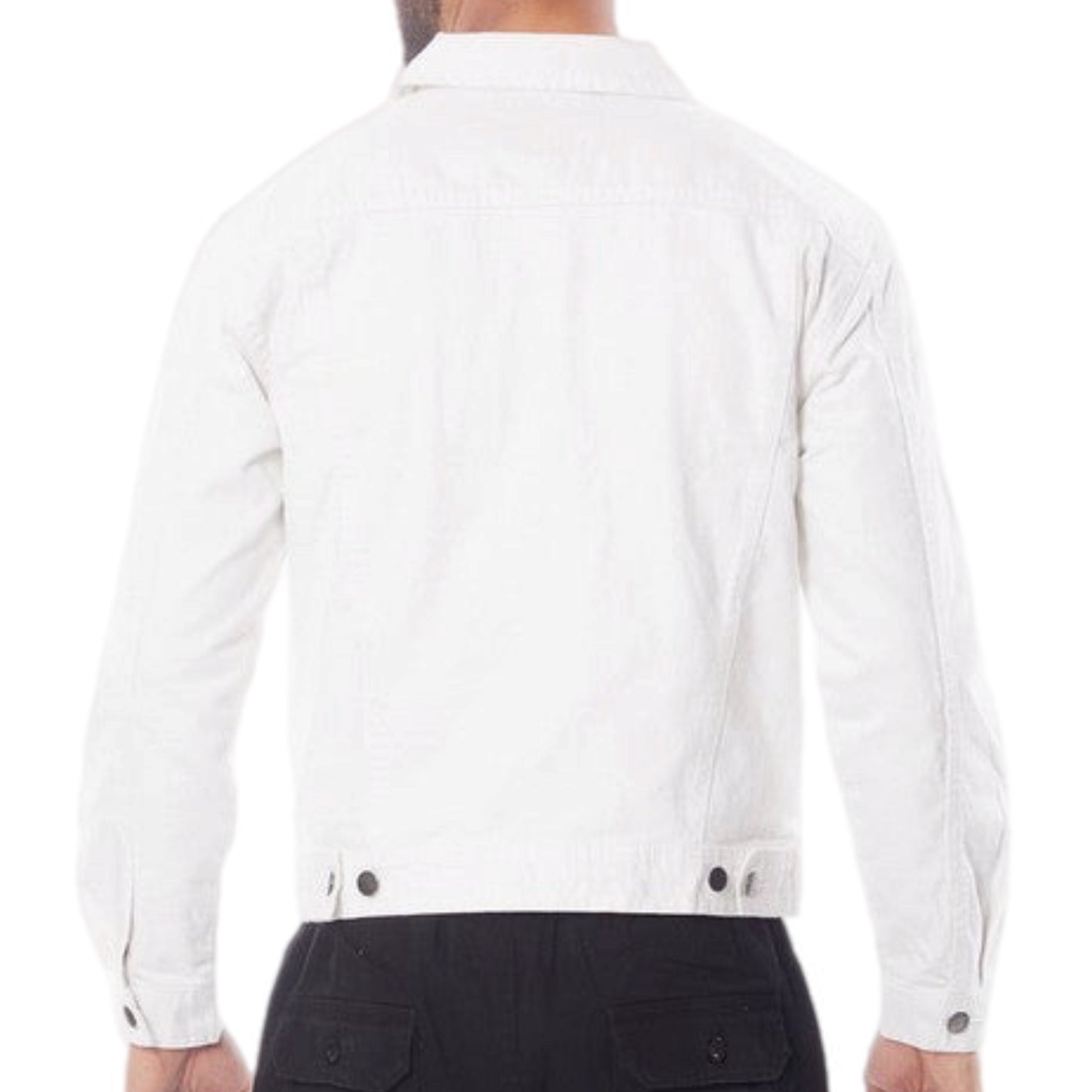 Metro Modernist White Denim Jacket