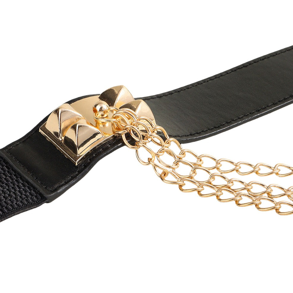 Elastic Belt with Chain