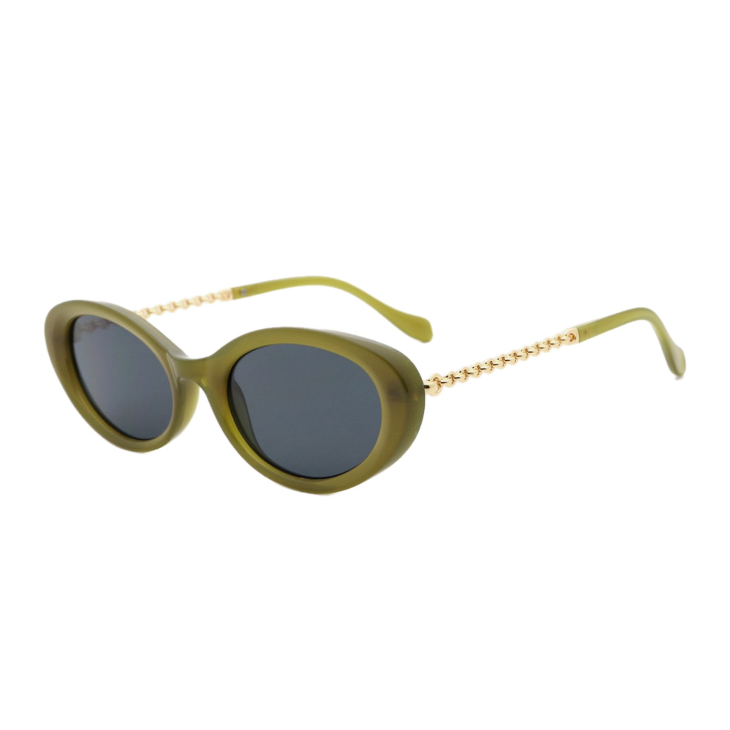 Chic Cat-Eye Sunglasses with Chain Detail