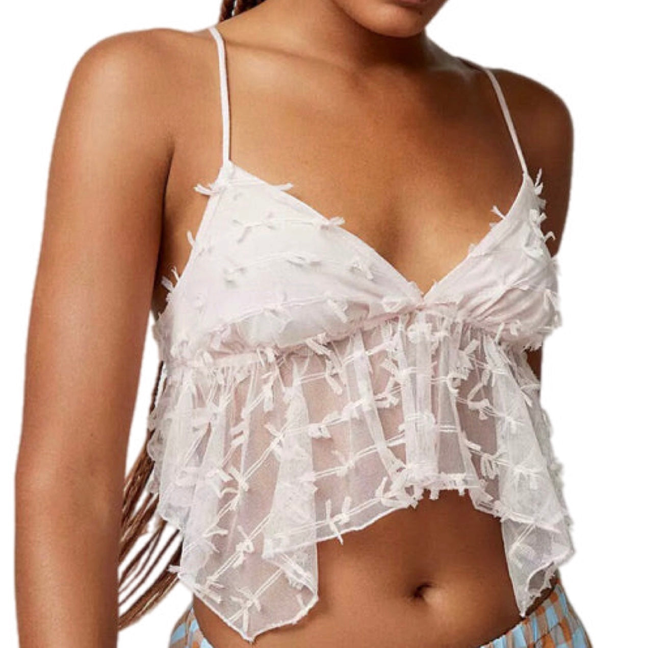 Strappy Sheer Crop Top