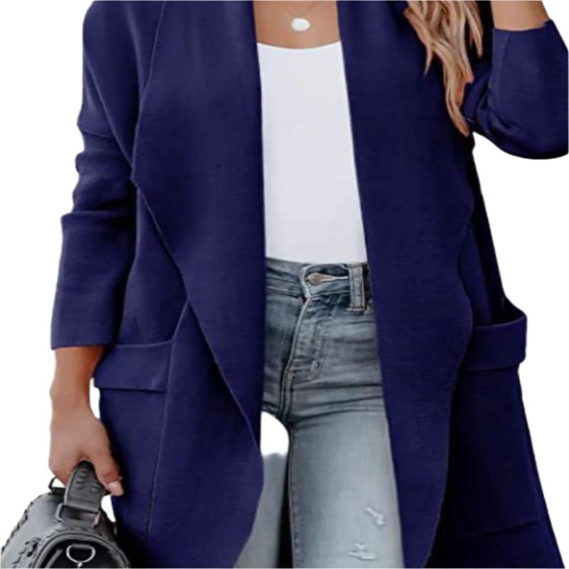 Open Front Dropped Shoulder Cardigan