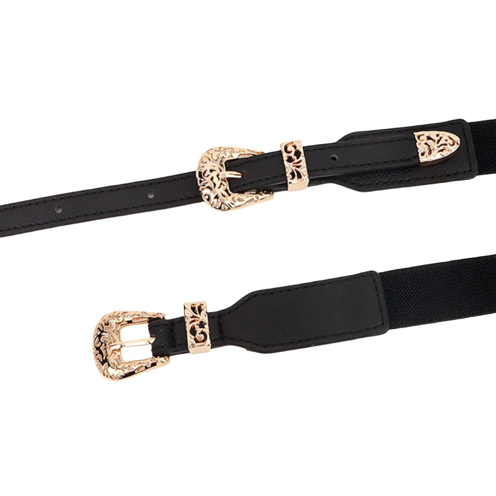 Double Buckle Elastic Belt