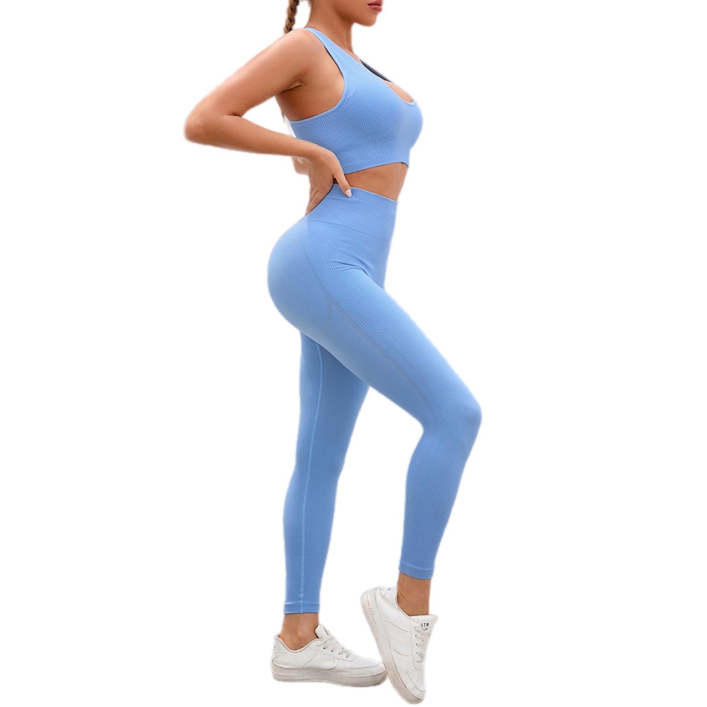 Seamless Ribbed Activewear Set