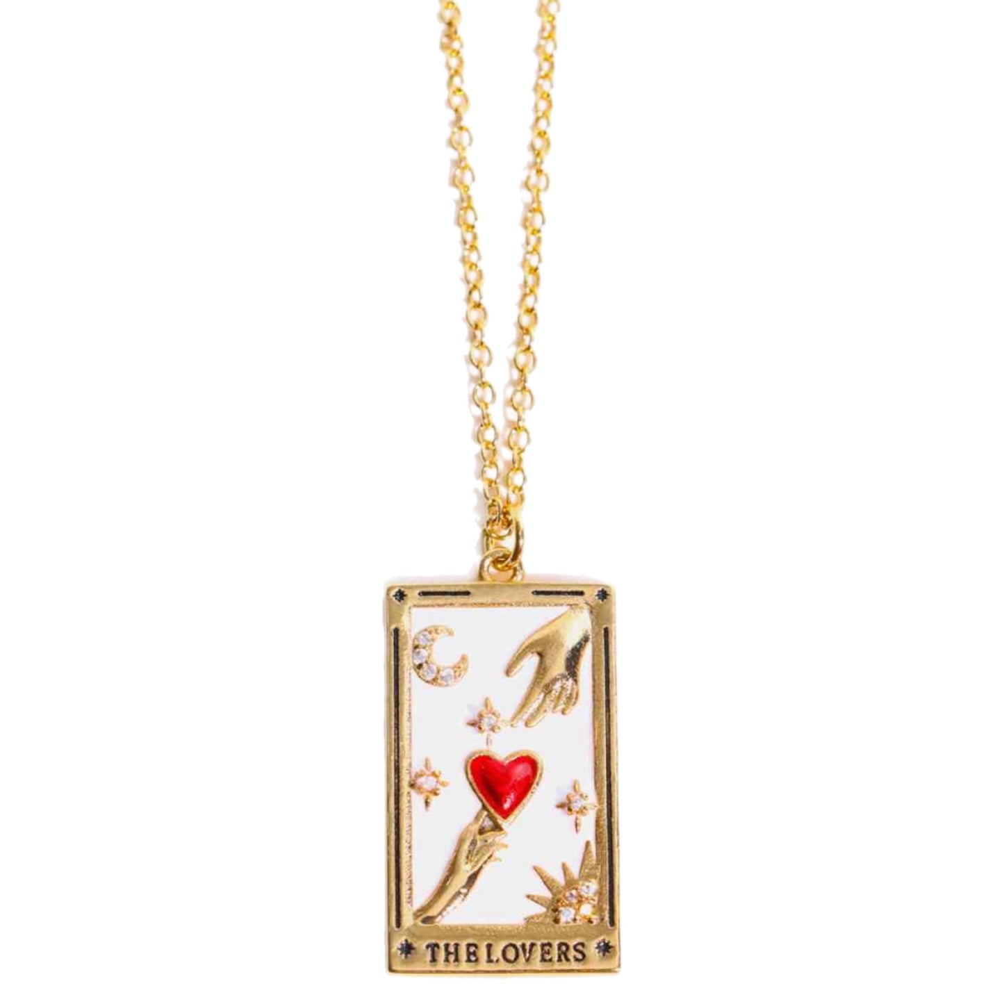 Gold Tarot Card Necklace