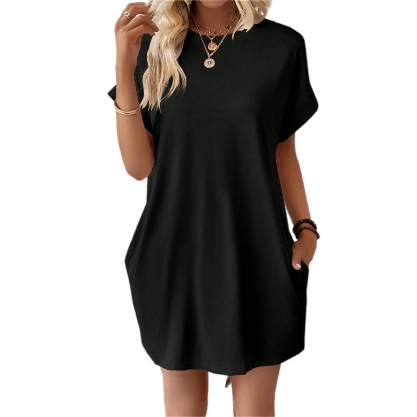 Casual Loose-Fit T-Shirt Dress