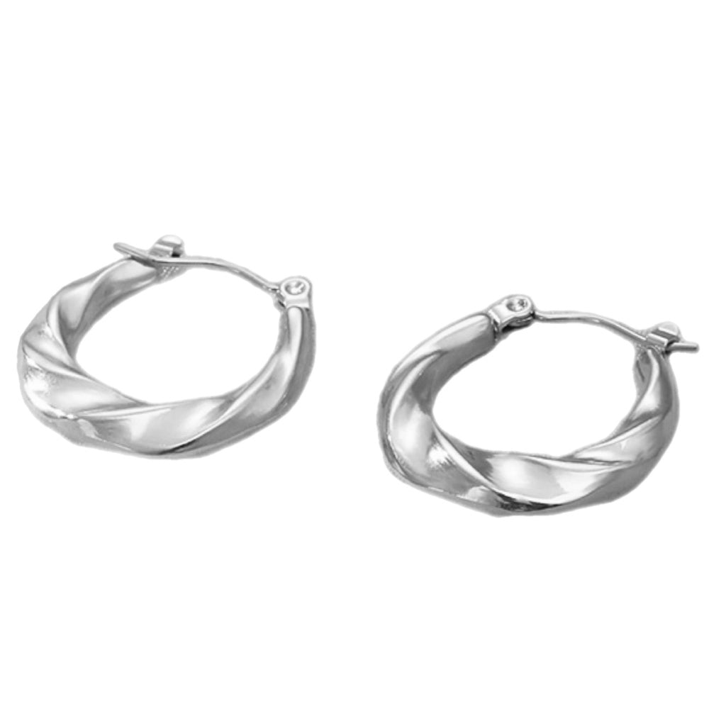 Stainless Steel Huggie Earrings