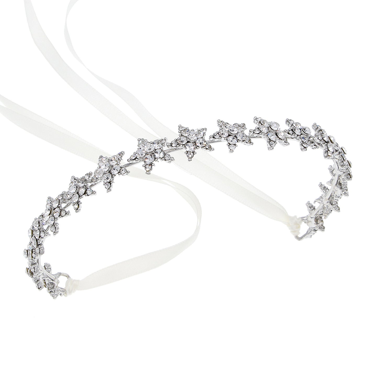 Silver Star Rhinestone Headband