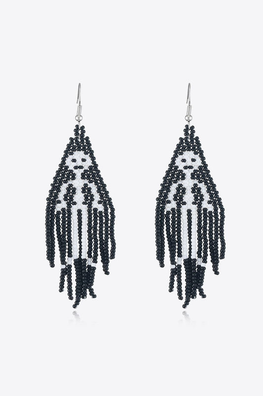 Halloween Beaded Dangle Earrings