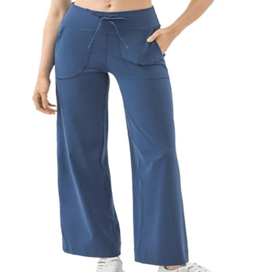 Drawstring Active Pants with Pockets