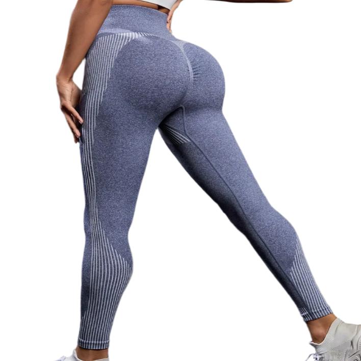 Striped High Waist Active Pants