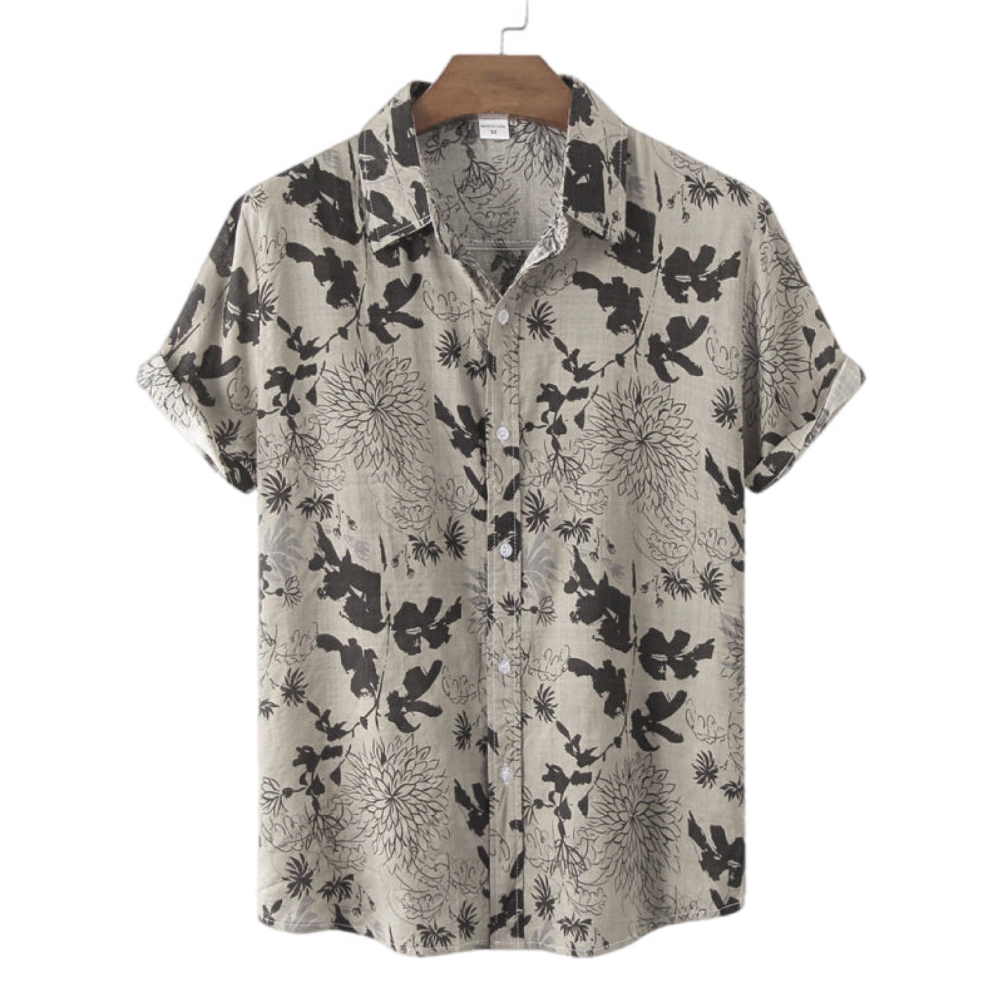 Floral Button Up Short Sleeve Shirt