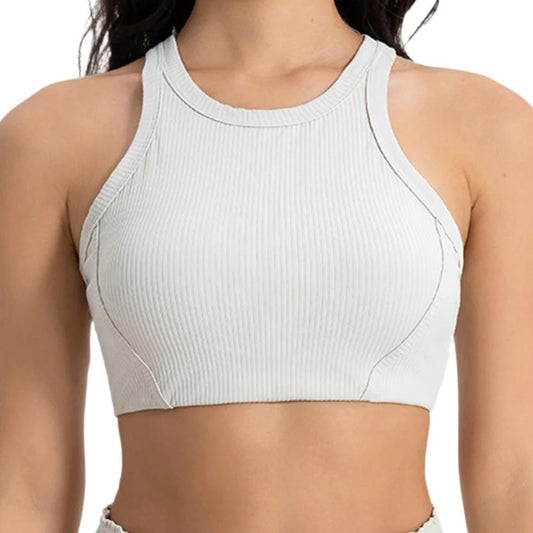 Wide Strap Cropped Sport Tank