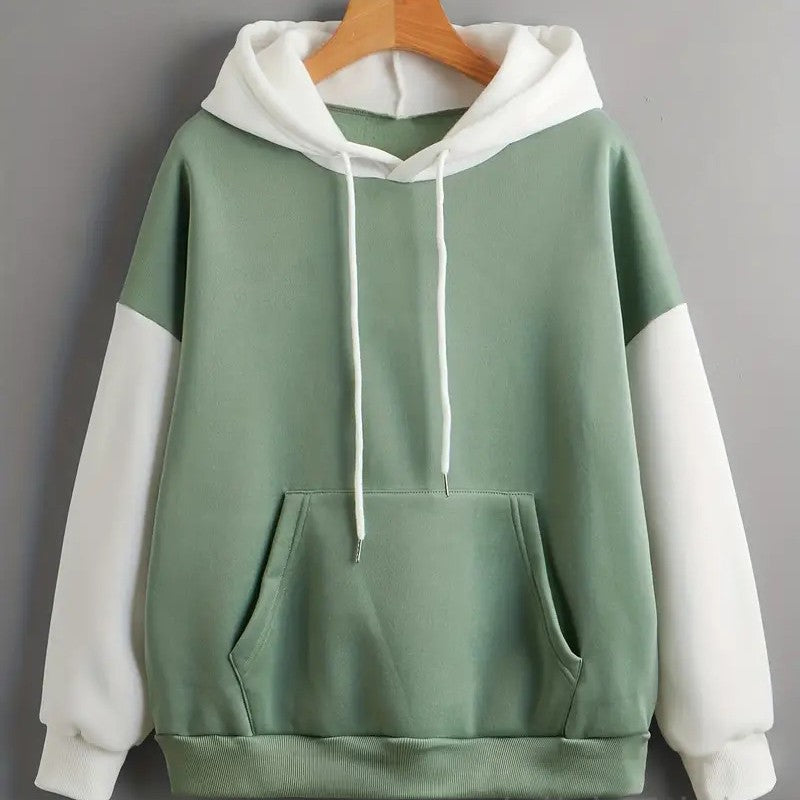 Cat & Ramen Green Hoodie