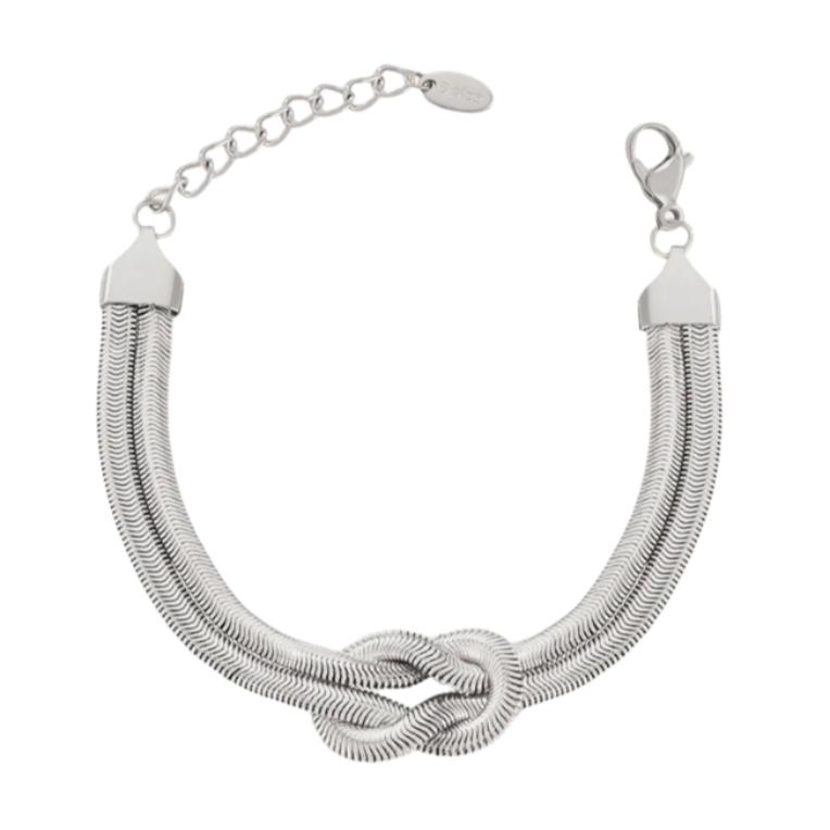 Gold or Silver Steel Knot Bracelet