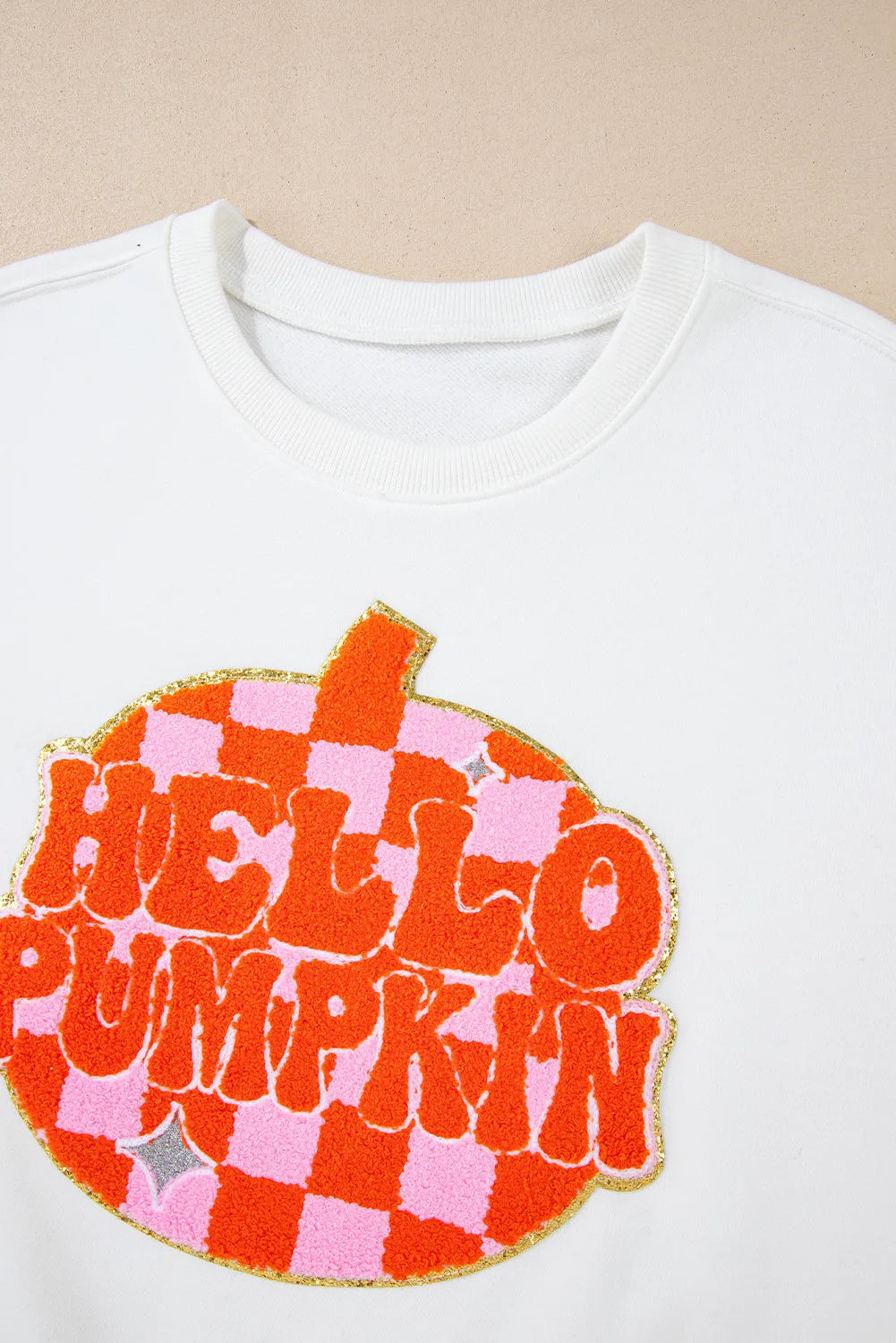 Hello Pumpkin Graphic Round Neck Sweatshirt