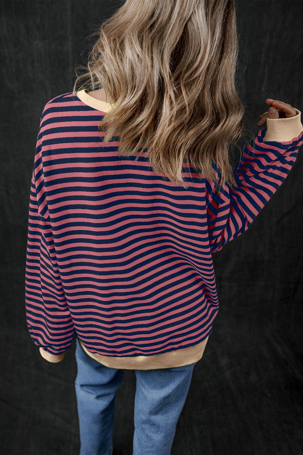 Pumpkin Striped Sweatshirt