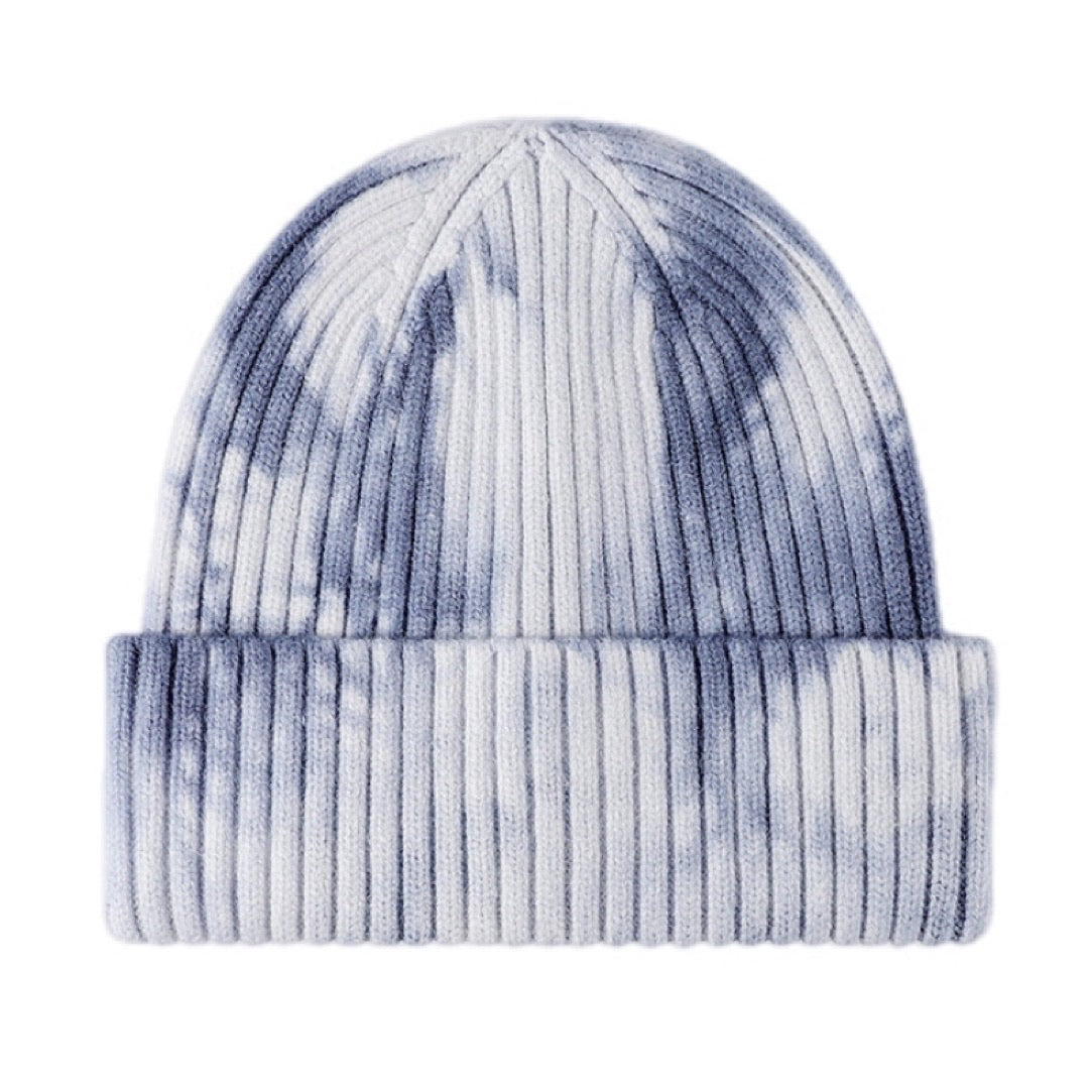 Tie-Dye Ribbed Cuffed Beanie