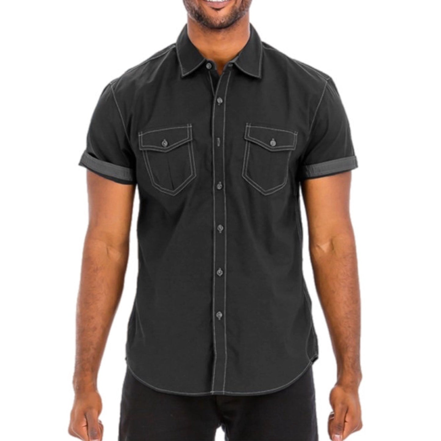 Lightweight Short Sleeve Button Down Shirt