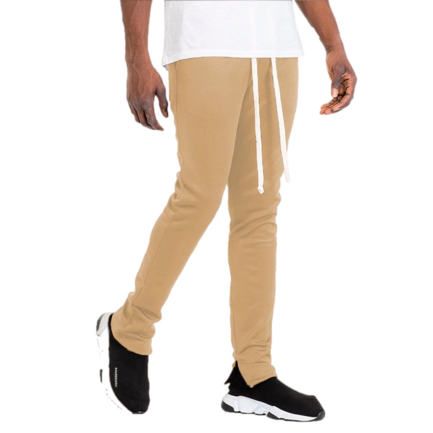 Zipper Ankle Basic Track Pants