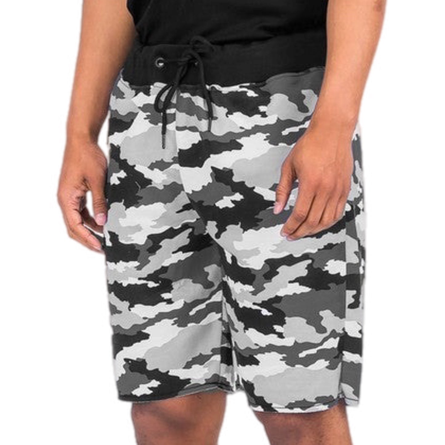 Casual Drawstring Fleece Shorts