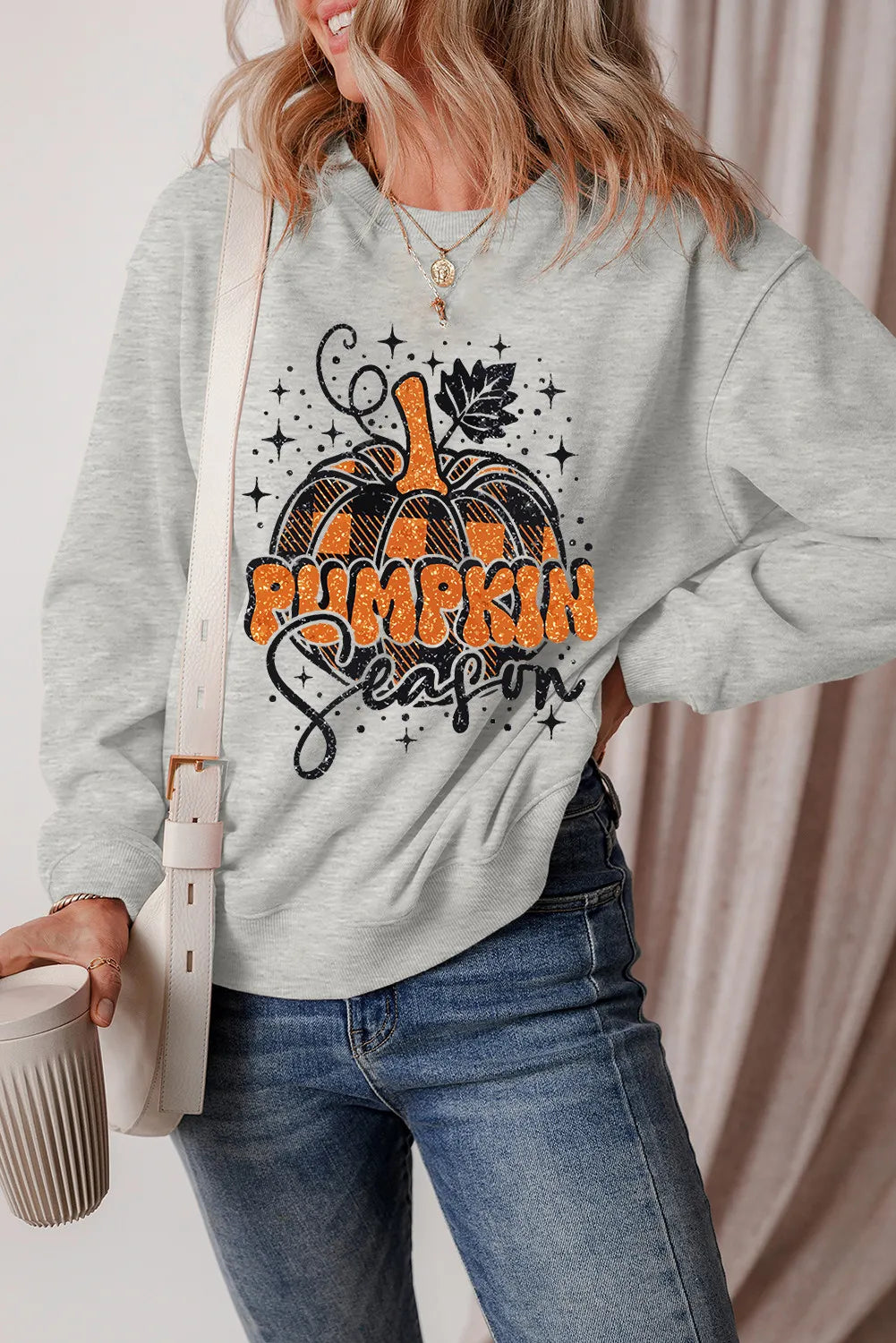 Graphic Round Neck Sweatshirt