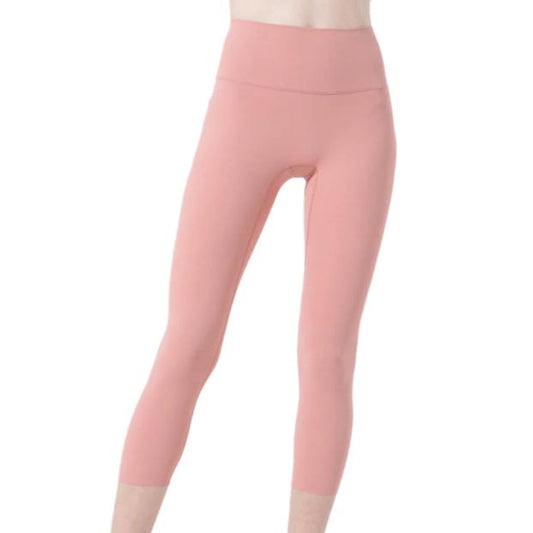 Wide Waistband Cropped Sports Leggings