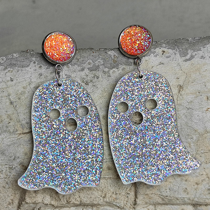 Ghost Acrylic Dangle Earrings