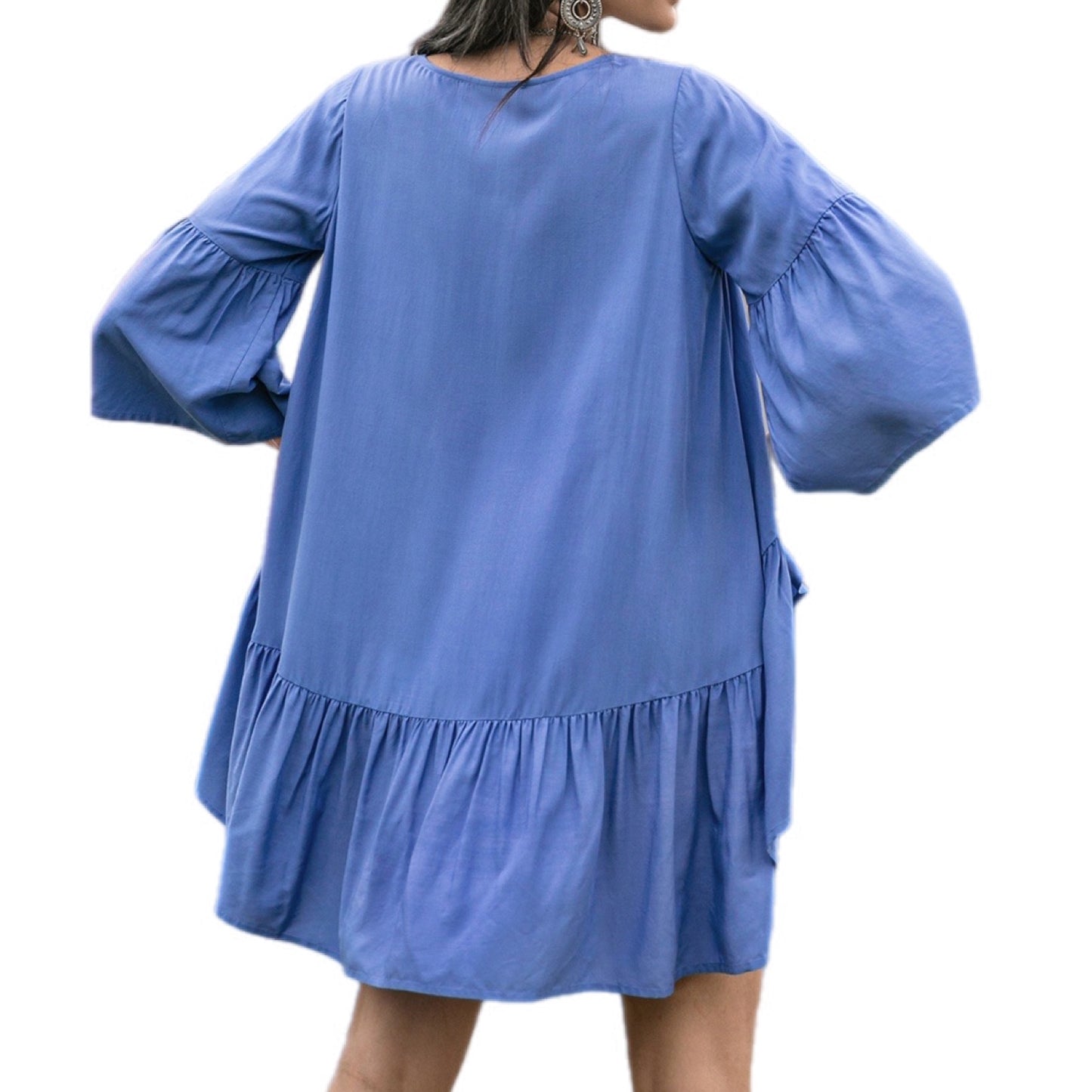 Breezy Lace Tied Dropped Shoulder Cover Up