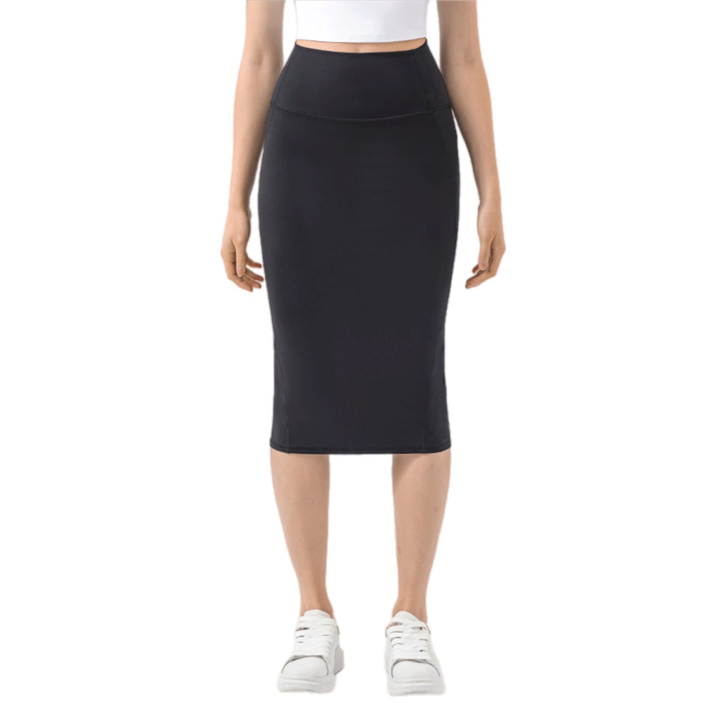 Athletic Elegance Midi Skirt