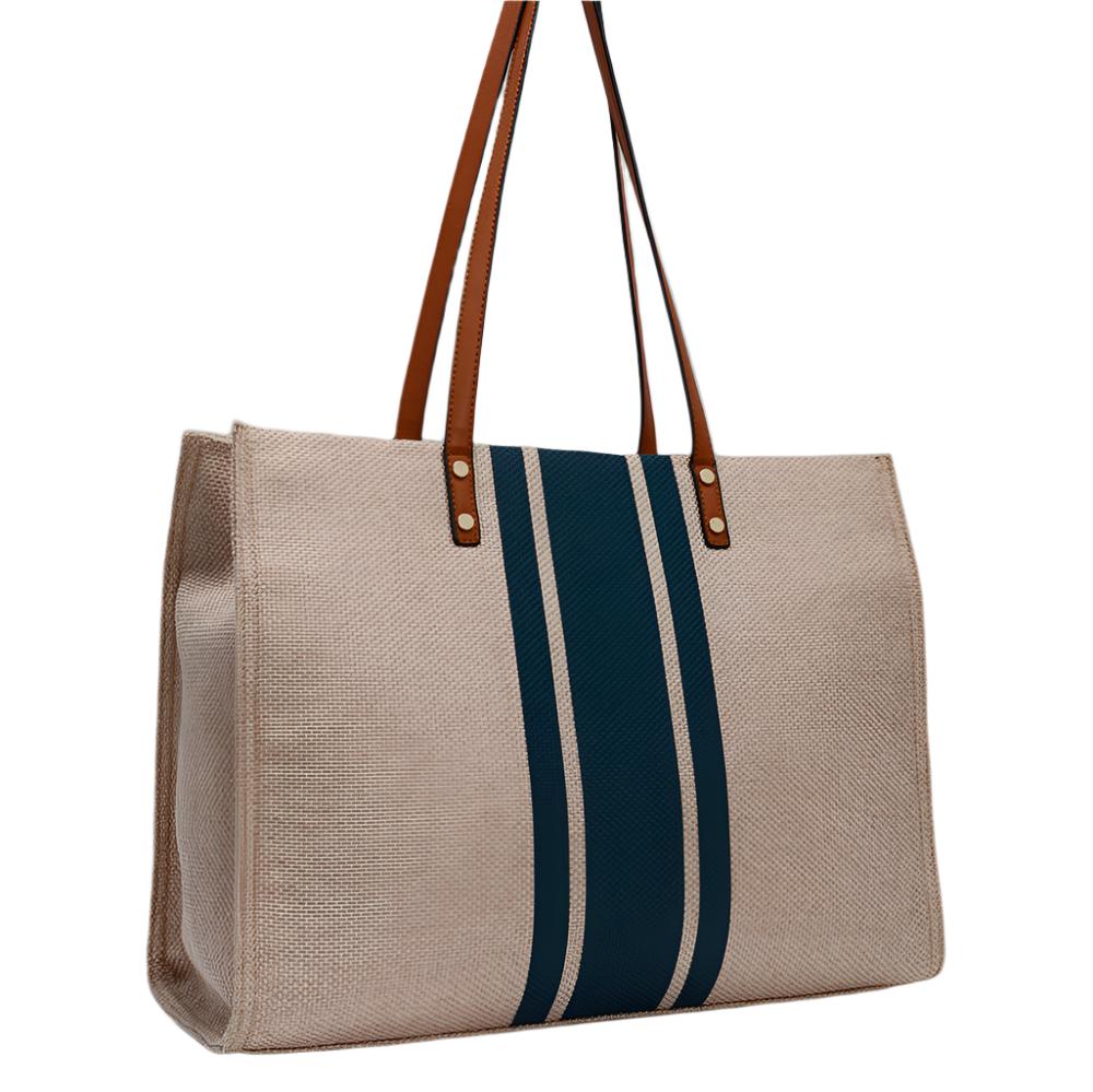 Striped Tote Bag