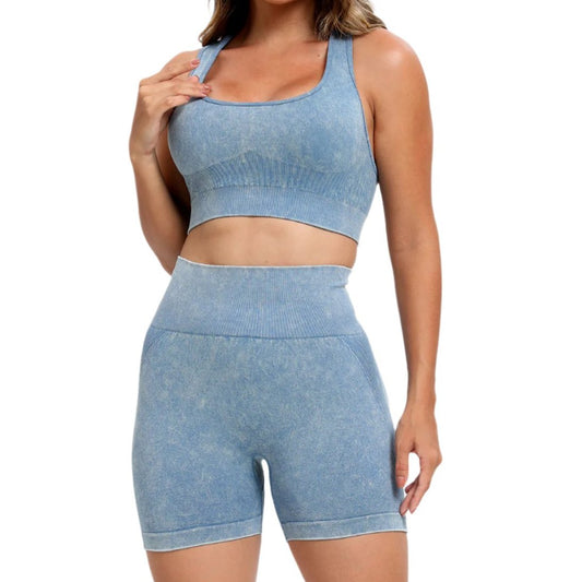 Scoop Neck Wide Strap Top & Shorts Active Set