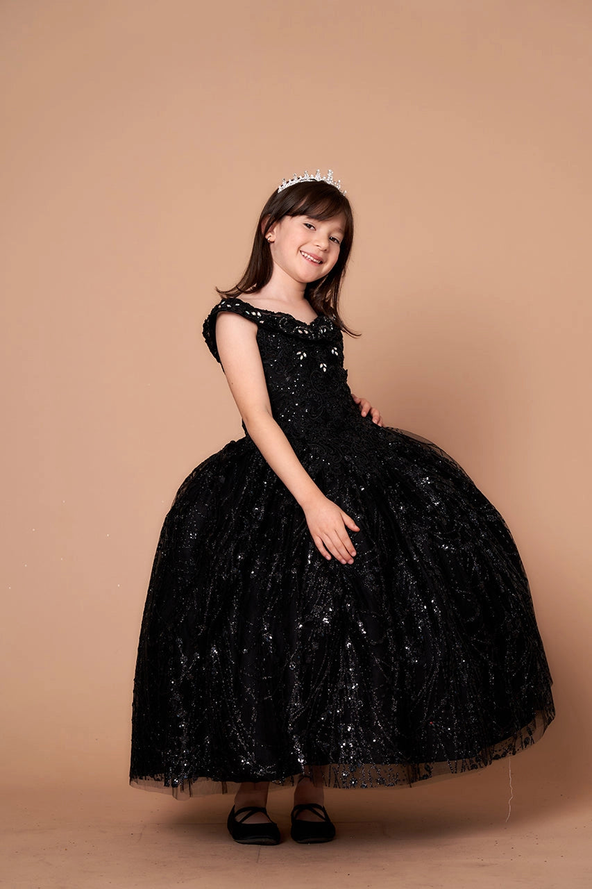 Glitter Detachable Cape Mini Quince Dress