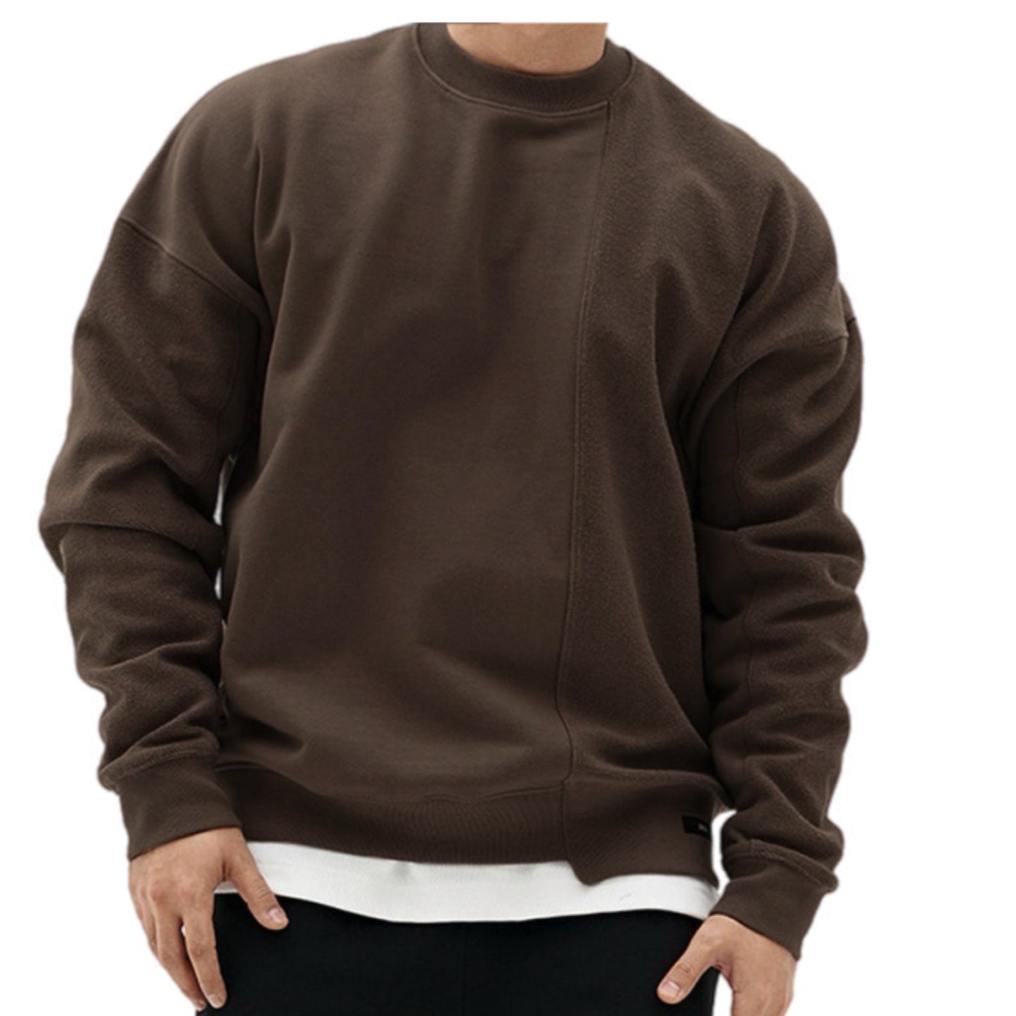 Men's Knitted Crew Neck Sweatshirt