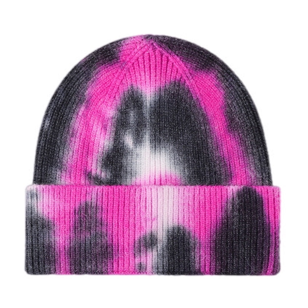 Tie-Dye Cuffed Knit Beanie